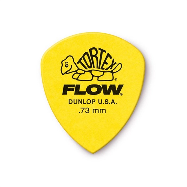 Dunlop (Jim Dunlop) 558 Tortex FLOW Standard Pick (0.73mm/イエロー