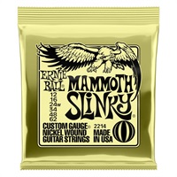 【在庫処分超特価】 Mammoth Slinky Nickel Wound Electric Guitar Strings 12-62 (wound G) #2214