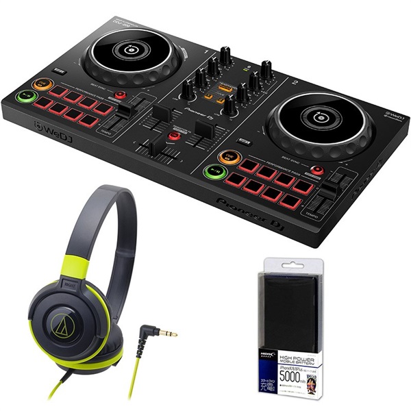 DDJ-200 + ATH-S100BGRヘッドホン DJ初心者セット【ご購入特典 / DJアプリ紹介マンガ「マンガで学べる！rekodbox」プレゼント！】【無償ダウンロード版rekordbox対応】の商品画像