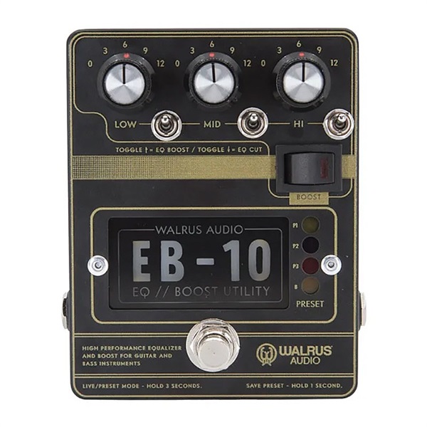 WALRUS AUDIO EB-10 PREAMP//EQ//BOOST [Matte Black] WAL-EB10 #B（ウォルラスオーディオ）