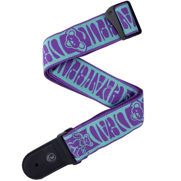 D'Addario Grateful Dead Woven Strap Dancing Bears (Teal