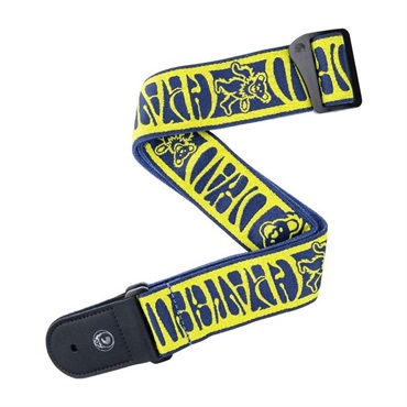 Grateful Dead Woven Straps Dancing Bears Yellow/Navy [50GD02]