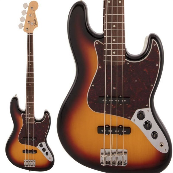 Fender Made in Japan Traditional s Jazz Bass 3 Color Sunburst