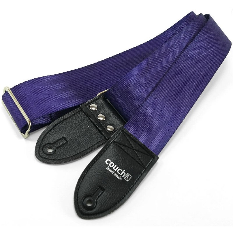 Couch Guitar Strap Recycled Bright Purple Seatbelt(パープル)