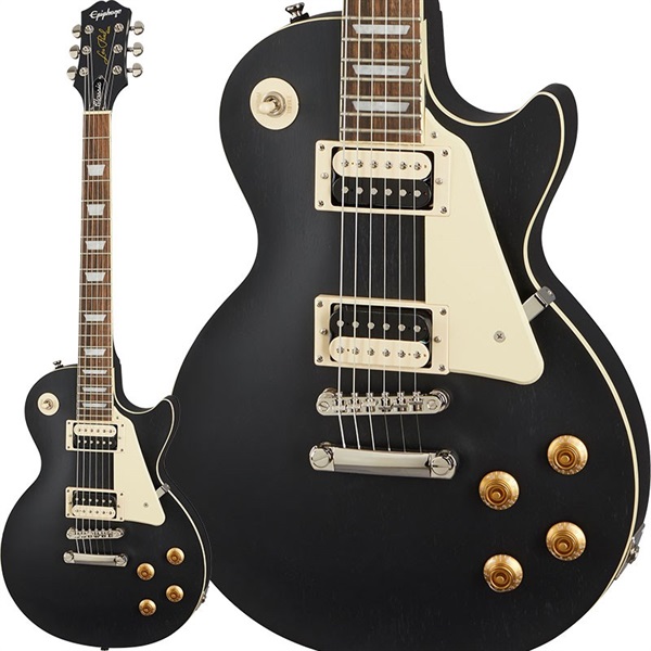 ギター Epiphone Les Paul Classic Worn (Ebony) Epiphone Les Paul Classic Worn (Ebony) ｜イケベ楽器店