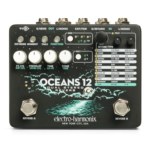 Electro Harmonix OCEANS12 [Dual Stereo Reverb]