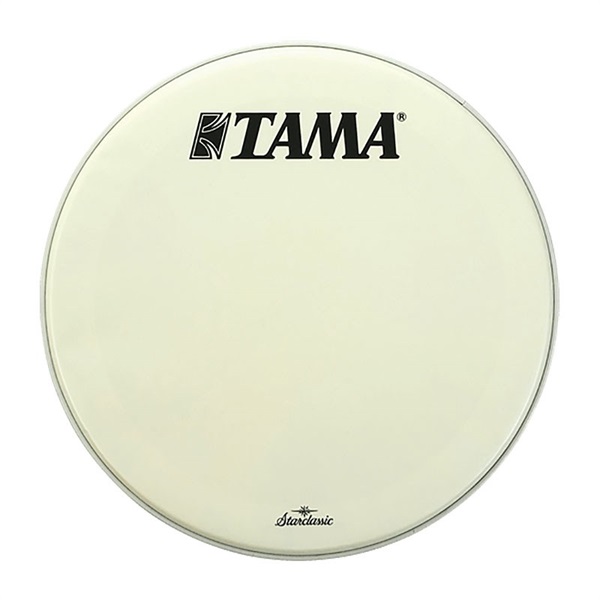 TAMA CT18BMOT [White Coated Heads TAMA & Starclassic logo/18]【バスドラム用フロントヘッド】【お取り寄せ品】