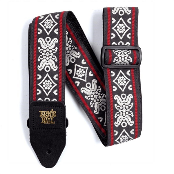 ERNIE BALL Blackjack Red Jacquard Strap [#P04669]