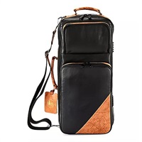 【ブラックフライデーセール】ガードバッグス / エリート シリーズ 4-ECLK トランペット用 ダブル ケース / ブラック レザー・ブラウン レザー トリムトリム