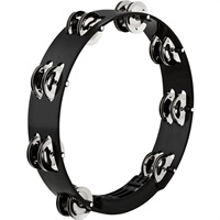 HTT10BK [Headliner Series Tour Tambourine / Steel Jingle 2 row]