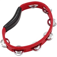 HEADLINER SERIES Hand Held ABS TAMBOURIN - Red / Single Row Jingle [HTR]