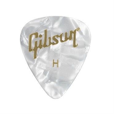 Gibson 【IKEBE Gibson POP UP 温故知新】Pearloid White Picks (Heavy) ×12枚セット [APRW12-74H]