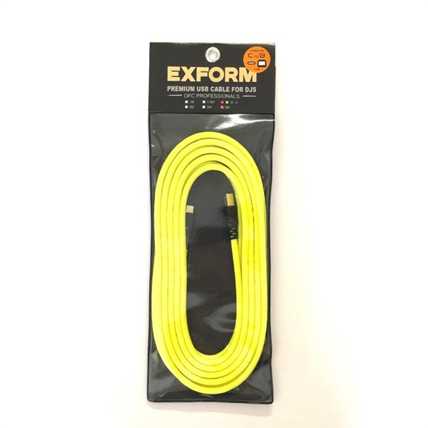 EXFORM PREMIUM USB CABLE for DJs 5.0m 【DJUSB-5M-CtoB】
