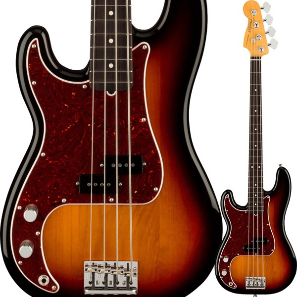 【入荷待ち、ご予約受付中】 American Professional II Precision Bass LEFT-HAND (3-Color Sunburst/Rosewood)の商品画像