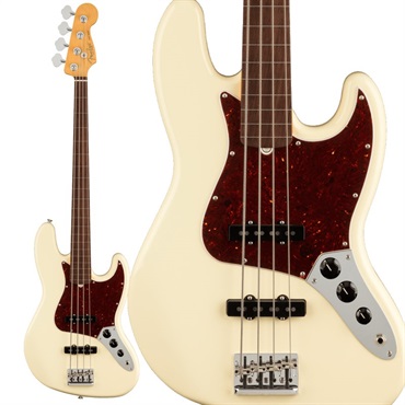 Fender USA American Professional II Jazz Bass FRETLESS (Olympic White/Rosewood)