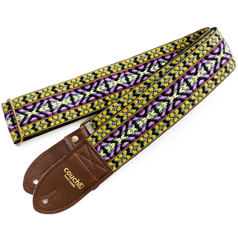 Couch Guitar Strap Lavender and Gold Dylan Vintage Bohemian ｜イケベ楽器店オンラインストア