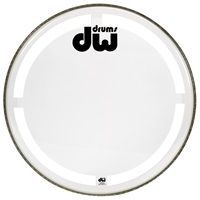 DW-DH-CC24K [Single Ply Coated Clear Bass Drum Head 24]【お取り寄せ品】