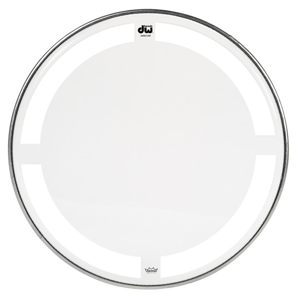 dw DW-DH-CC15 [Single Ply Coated Clear Tom Head 15]【お取り寄せ品】