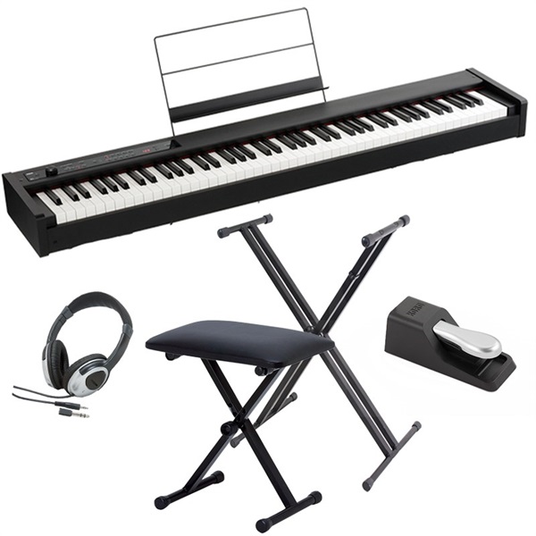 KORG DIGITAL PIANO D1 BK(ブラック)+エントリーセット【kbdset 
