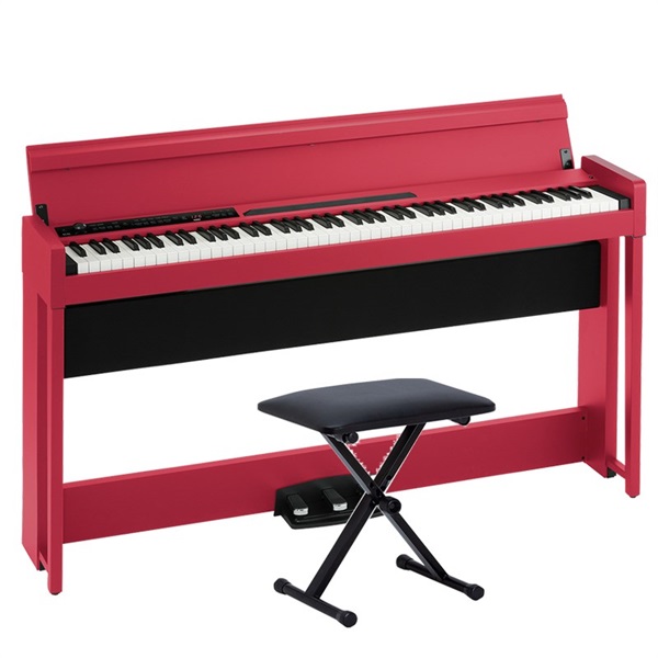 KORG C1 Air RD(レッド)+X型イスセット・お手入れクロス付【代引不可】【沖縄・離島送料別途見積】