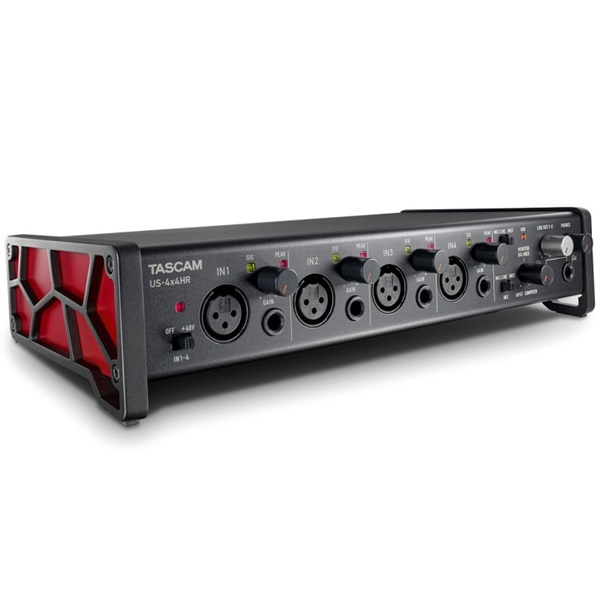 TASCAM US-4x4HR(4chマイク入力， 4IN/4OUT 192kHz対応USBオーディオインターフェース)(タスカム)