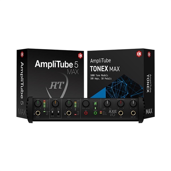 IK Multimedia AXE I/O + AmpliTube 5 MAX + TONEX MAX バンドル ...