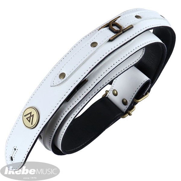 LAMANTA Square (White Leather & Gold Parts)[LM72WGL]