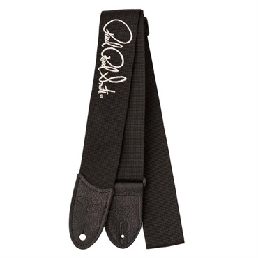 P.R.S. Signature Logo Poly Guitar Strap (Silver/Black)