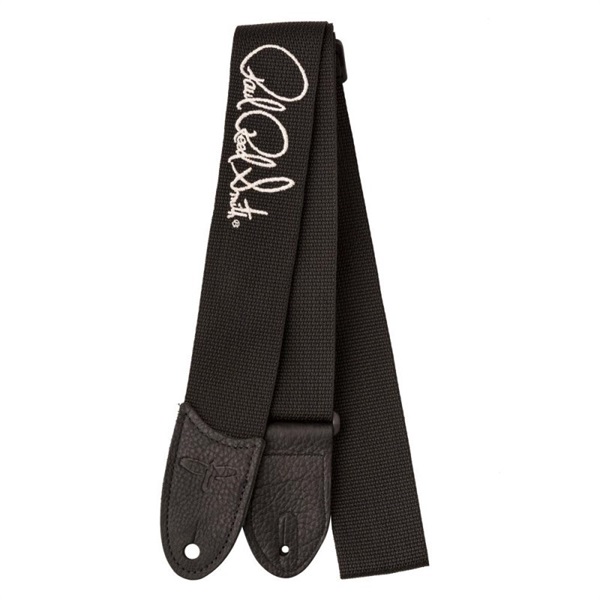 P.R.S. Signature Logo Poly Guitar Strap (Silver/Black)