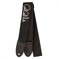 Signature Logo Poly Guitar Strap (Silver/Black)