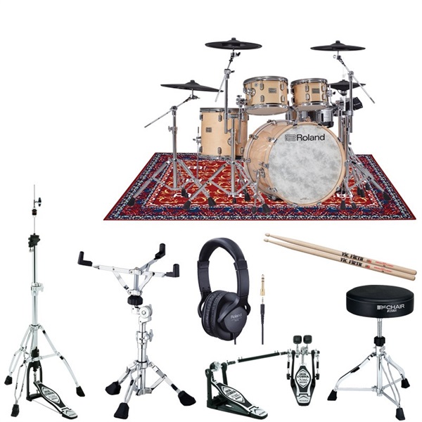 Roland VAD706 GN TAMAハードウェアセット [V-Drums Acoustic Design / Gloss Natural]