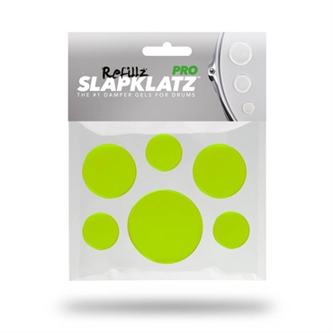 SlapKlatz Pro Refillz Drum Dampeners - GEL Alien Green