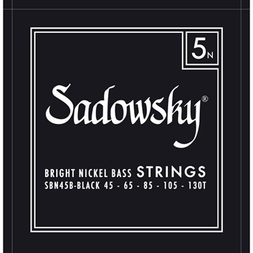 ELECTRIC BASS STRINGS Bright Nickel 5ST(45-130T) SBN45B/Black