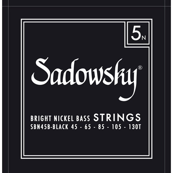 ELECTRIC BASS STRINGS Bright Nickel 5ST(45-130T) SBN45B/Blackの商品画像