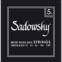 【旧定価品最終入荷】ELECTRIC BASS STRINGS Bright Nickel 5ST(45-130T) SBN45B/Black