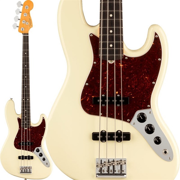 American Professional II Jazz Bass (Olympic White/Rosewood)の商品画像