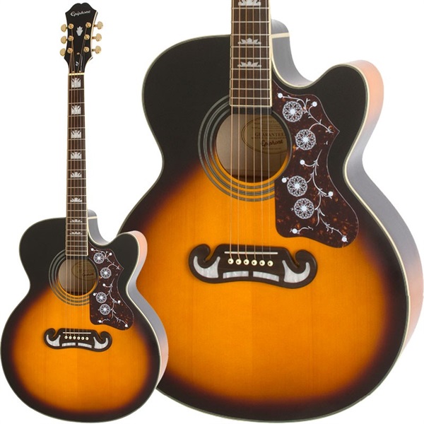 エピフォン、エレアコ！j-200EC...studio！ギグバッグ付き値下げ！ Epiphone 【数量限定エピフォン・アクセサリーパック