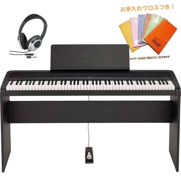 KORG KORG B2-BK+純正スタンドセット【お手入れクロス、ヘッドホン付】【代引不可】【沖縄・離島送料別途見積】