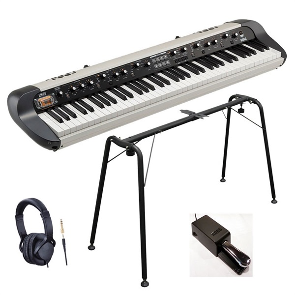 円高還元 SALE【送料込】KORG 本体＋ペダルセット Black 73 SV-1 鍵盤楽器