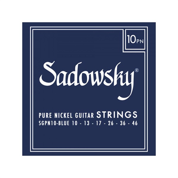 Sadowsky Blue Label Guitar String Set， Pure Nickel - 010-046