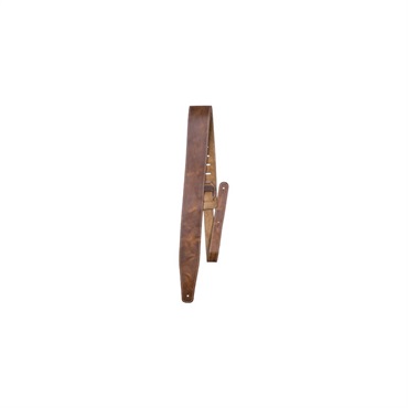 PERRI'S 2.5 BASEBALL LEATHER GUITAR STRAP - TAN[SP25S-7049]