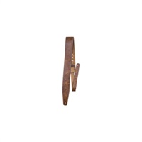 2.5 BASEBALL LEATHER GUITAR STRAP - TAN[SP25S-7049]