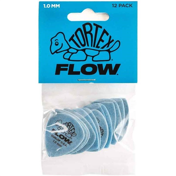 Dunlop (Jim Dunlop) 558 Tortex FLOW Standard 12Pack 558P100(1.0mm/ブルー)