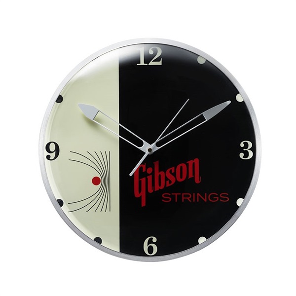 Gibson Vintage Lighted Wall Clock (Strings) [GA-CLK2] ｜イケベ楽器店