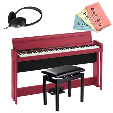 C1 Air RD(レッド)(純正ピアノイス(PC-300BK)セット・お手入れクロス付)(ヘッドホン付属)(沖縄・離島別途見積り、代引不可)