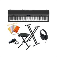 【お取り寄せ商品】FP-90X-BK+X型スタンド+Ｘ型イスセット【ヘッドホン・お手入れクロス付】【沖縄・離島送料別途お見積もり】【代引不可】(電子ピアノ)