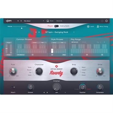 UJAM Virtual Bassist ROWDY 2(ユージャム)(ヴァーチャルベーシスト)(オンライン納品)(2時間以内に納品)