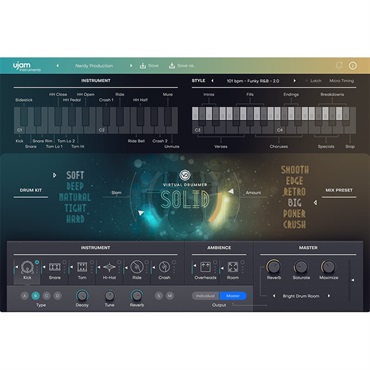 UJAM 【UJAM Summer Sale 2025！】Virtual Drummer SOLID 2(ユージャム)(ヴァーチャルドラマー)(オンライン納品)(2時間以内に納品)