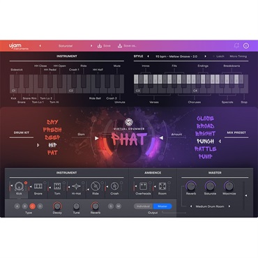 【ユージャムバーチャルドラマーネオンイントロセール！】Virtual Drummer PHAT 2(ユージャム)(ヴァーチャルドラマー)(オンライン納品)(2時間以内に納品)