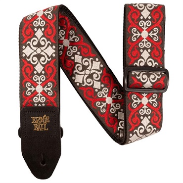 Red Trellis Jacquard Strap [#P04695]